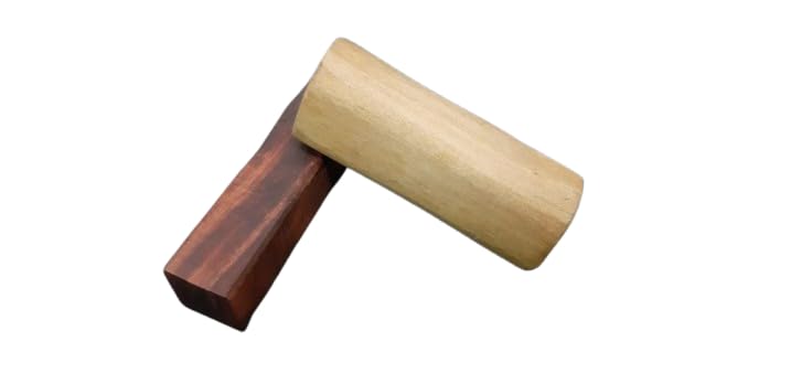 Mamta Handicrafts Red and white Sandalwood/Raktha Stick Natural Lal Chandan Wood for Religious Usage and Healing Purpose Lal Chandan Sticks(90-100 Grams)(1 White stick and 1 Red stick)