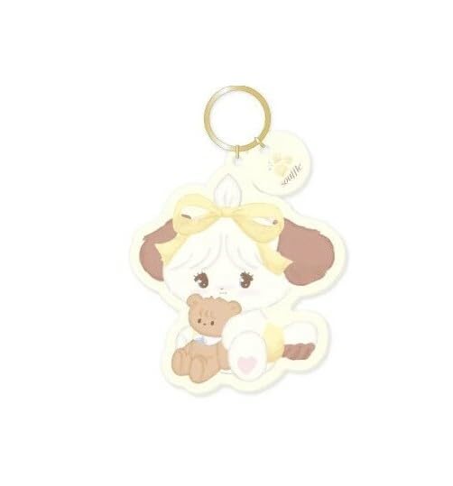 mikko illustrations Acrylic Keychain Souffle Design Brass Japan Artist