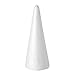 Juvale Cone Shapes Foam Cones for Crafts - 2.87 x 7.25 in White Polystyrene - 12 Pack - DIY Decor & Art Projects
