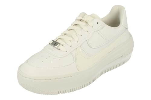 NIKE Womens Air Force 1 PLT.AF.ORM Trainers DJ9946 Sneakers Shoes (UK 5.5 US 8 EU 39, White Summit White 100)