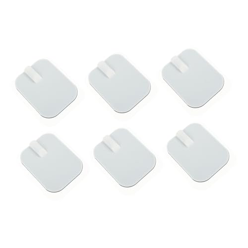OUNONA 6Piezas Almohadillas de Masaje Autoadhesivas de Silicona Hidrogel para Electroestimuladores de Parche Fisioterapéutico para Casa