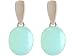 Produktbild Gemshine Damenohrringe 925 Silber, vergoldet oder rose mit meeresgrünen Chalcedon Edelstein Ohrhänger - Nachhaltiger qualitätsvoller Schmuck Made in Spain, Metall Farbe:Silber