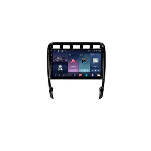Android 13 2 DIN Pantalla Táctil Radio de 9' para Porsche Cayenne 957/955 2002-2010 Radio Coche con Navegación GPS Bluetooth Radio FM Cámara Trasera Multimedia Pantalla para Coche(A3 2+32G)