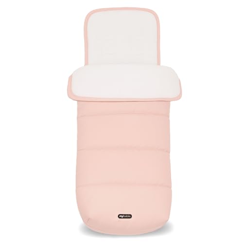 My Babiie Footmuff - Fleece Lined Cosytoes Universal Fitting for Pushchair Stroller Buggy & Pram Dual Layer Showerproof Accessory for Baby - Blush Pink