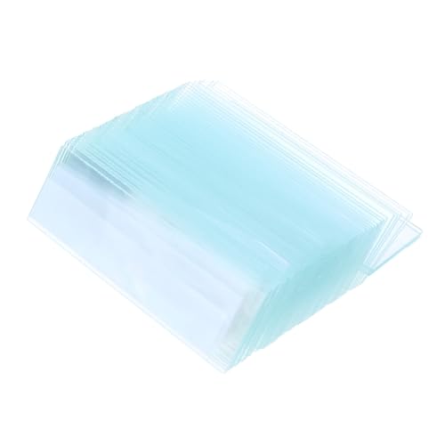 Anneome 50 piezas Unidades de Vidrio para Láminas de Vidrio de Vacío Transparentes Bordes Pulidos para Educación y Laboratorio