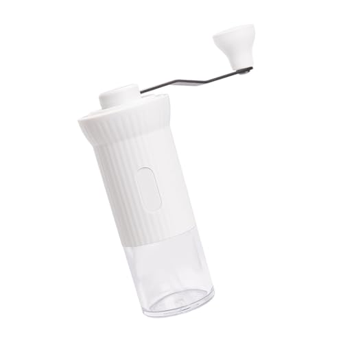 Molinillo de café portátil de manivela de materiales ABS con núcleos de acero inoxidable, fácil limpieza, molinillos de café resistentes, molinillos manuales portátiles