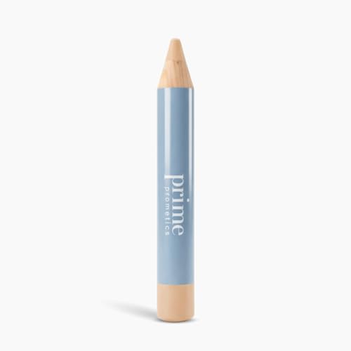 Prime Prometics Perfecting Concealer Pencil for Mature Women Covers Dark Circles Age Spots & Redness Medium-to-High Coverage 12-Hour Waterproof Wear Self-Setting & Crease-Free (Almond Cream)