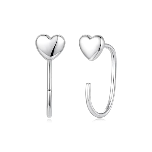 Boucles d'oreilles pendantes avec empreintes de pattes et trèfle pour femme