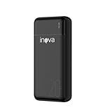 Power Bank, Carregador Portátil de 20000mAh com Carga Rápida, Múltiplas Portas, Design Leve e Proteção Inteligente para Dispositivos iOS e Android/USB/Type-C/Preto/(MD-30275)