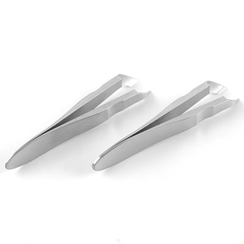 DOITOOL Pince à Cuticules Légère et Portable Argentée en Acier Inoxydable pour Couper Peaux Mortes, Usage Professionnel Domicile