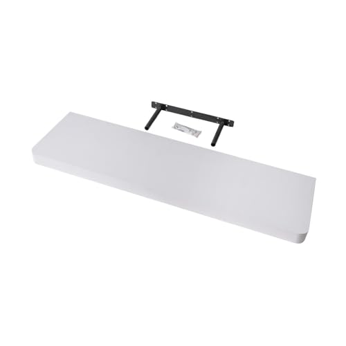 Velano - Bücherregal Wand - Wandregal 80x24 cm - Schweberegal - Hängeregal - Regalbrett - Weiß - Küchenregal - Bücherregal Kinder - Deko Wohnzimmer - Gewürzregal