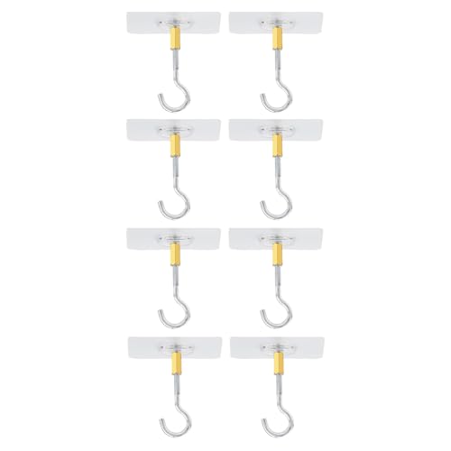 LIbgiubhy Packung mit 8 starken transparenten Deckenhaken für Lichterdekoration Transparente Deckenhaken für Lichterdekoration