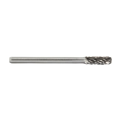 Image of Drill America SC-52 Carbide Burr /Rotary File Cylindrical Radius-End Double Cut for Die Grinder 5 /32 inch Dia. x 1 /2 inch Cut Length with 1 /8 inch Shank and 2 inch Overall Length, DUL Series