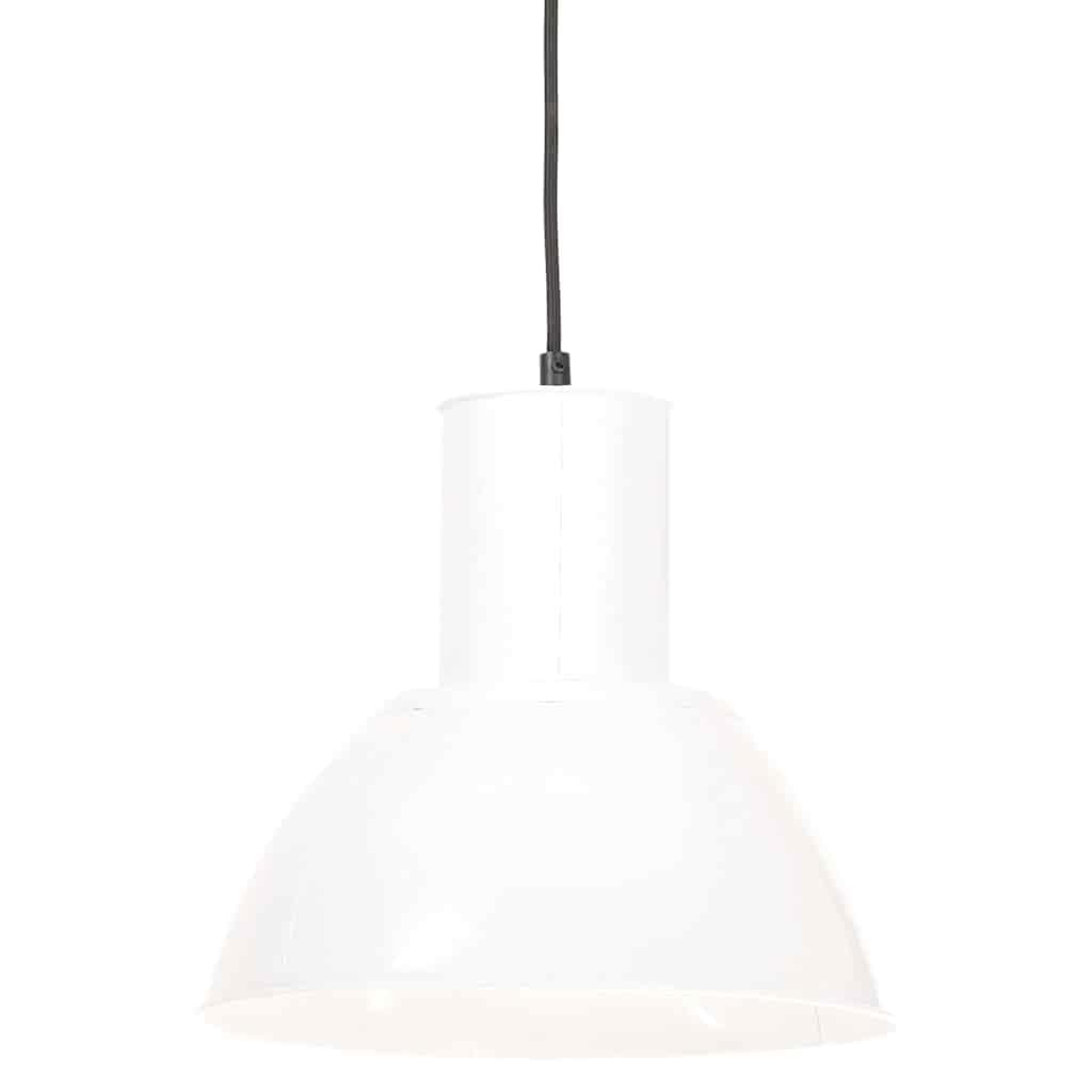 Okrągła biała lampa wisząca 28,5 cm E27 25 W