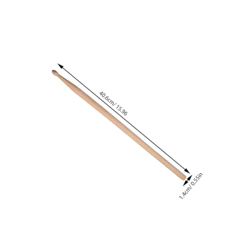 2 Sets Kit de Baquetas de Madera de Arce 5A con 3 Pares Cada Uno, Baquetas y Macillos para Percusión con Bolsa de Almacenamiento para Preescolar y Primaria miniatura 2