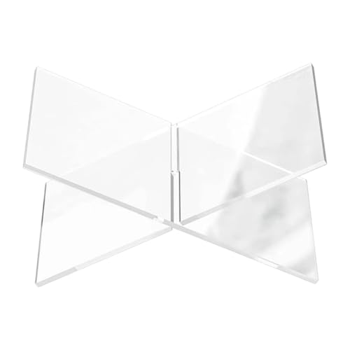 Lurrose Atril para Libros de Cocina de Acrílico Transparente Diseño Estable y Elegante para Exhibir Recetas y Álbumes Cocina Oficina