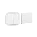 Produktbild LEGRAND, Plexo New Einsatz, 5-in-1-Feuchtraum-Aufputz-Doppelwechseltaster, Doppelwechselschalter, Wechselschalter + Taster & Wechselkontakt, Wechselschalter & Wechseltaster, Farbe: UltraWeiß, 069618L