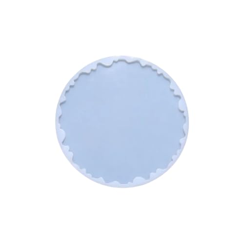 Image of R H Lifestyle Silicone Mould for Resin Art - 8 Inch Round Coaster Epoxy Casting Tray Photo Frame Mold