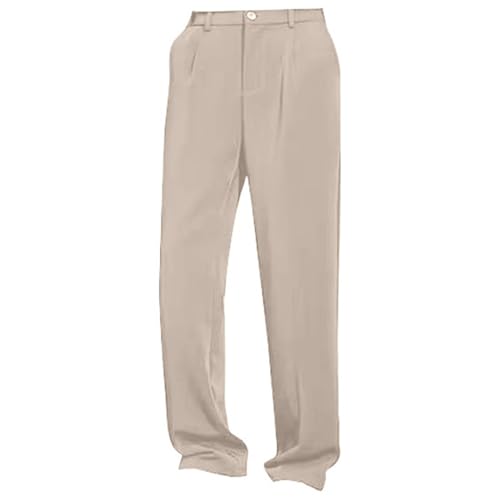 Men Dress Pants Regular Fit Plain Casual Straight Leg Business Pant Trendy Lightweight Trousers Big and Tall Work Pantalones4