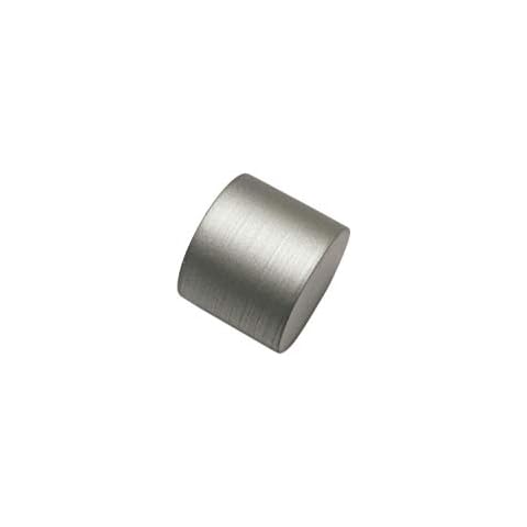 Gardinia Silver End Caps for Curtain Rods Cover