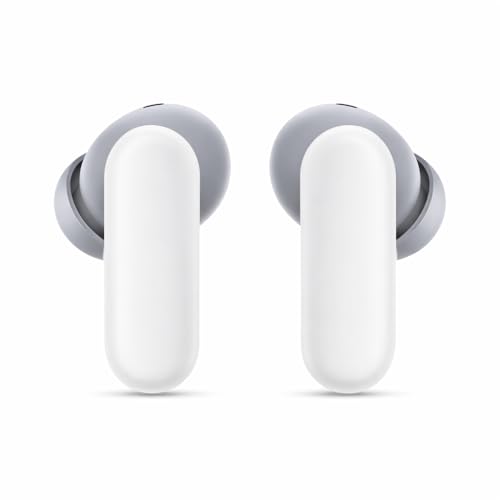 Image of in Ear Bluetooth Ear Buds Compatible for OnePlus Buds 2R, 12.4mm Drivers, Long 48Hr Playtime Case, 4 Mic ENC Noise Reduction, IP55 Rated (White)