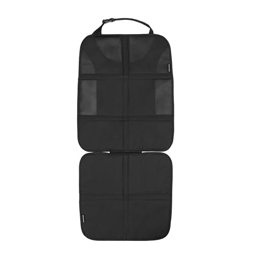 Maxi-Cosi Protector De Asiento Trasero, Accesorio De Silla De Coche Adelante Y Atrás, Protege El Interior De Cuero Y Tela, Antideslizante, Instalación Rápida, Tamaño Grande, Compatible ISOFIX, Negro