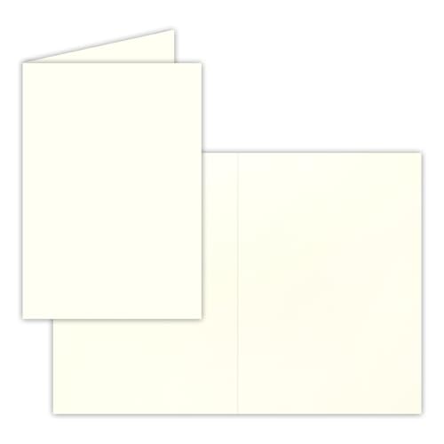 Set Biglietti E Buste DIN B6 - 50 Sets Con Fogli Bianchi, Per Inviti E Auguri, Stampabile