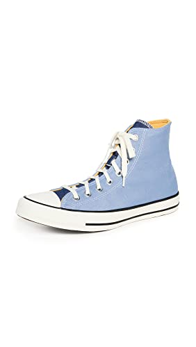 Image of Converse Women's Chuck Taylor All Star Denim Fashion Sneakers, Ocean Retreat /Navy /Sunrise, Blue, 7 Medium US
