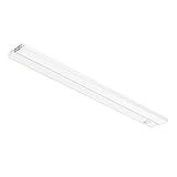 GetInLight 3 Color Levels Dimmable LED Under Cabinet Lighting with ETL Listed, Warm White (2700K), Soft White (3000K), Bright White (4000K), White Finished, 32-inch, IN-0210-4