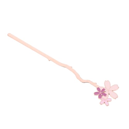 Gadpiparty Marcador de dibujos animados marcador de niña bonito puntero literario chica accesorios de lectura marcadores de color rosa lindos marcadores marcapáginas de flores de metal
