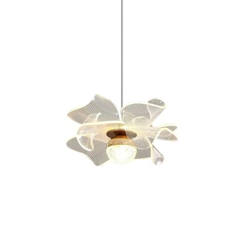 Suspension LED Tricolore à hauteur réglable avec diffuseur acrylique fleur - 2