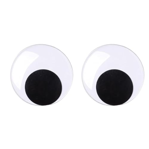 2 Pcs Large Googly Eyes Self Adhesive 8cm Giant Googly Eyes Novelty Big Googlys Eye Funny Sticky Big Wiggle Eye for DIY Crafts Refrigerator Door Party Classroom Christmas Decorations