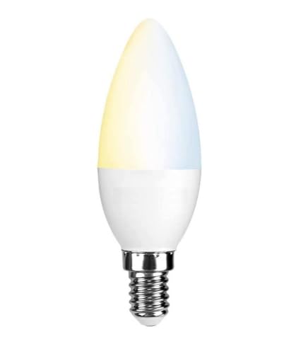 Lampe LED E14 wifi bougie 5W pour une ambiance de salon chaleureuse et connectee