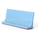 Gdfnmogo Barriera in silicone flessibile per soglia di perdite d'acqua, per bagno, pavimento, diga, doccia, design impermeabile, facile installazione fino a 1 m di tubo, colore: blu