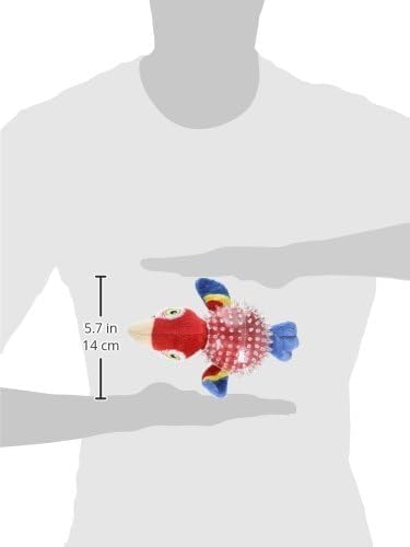 Miniatura 3 de Spunky pup Parrot Spiky Ball Squeaker Dog Toy  Pelotas para perro con picos de goma para dientes y encías saludables  Juguete de peluche para buscar