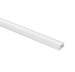 Slim Surface Aluminium LED Profile With Frosted Diffuser - Slim Surface Mounted Channel Extrusion With White Cover For LED Tape Or Strip - Suitable For Under Cabinet, Shelf, Table | 2 Meters