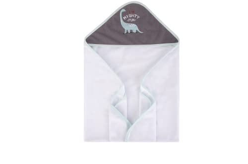 Image of Hudson Baby Unisex Baby Cotton Rich Hooded Towels, Dinosaurs, One Size