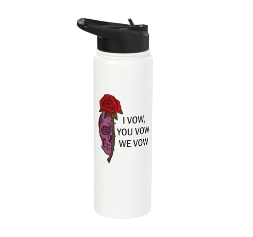 Smutty Book Merch I Vow You Vow We Vow Sign Dark Romance Stainless Steel Insulated Water Bottle