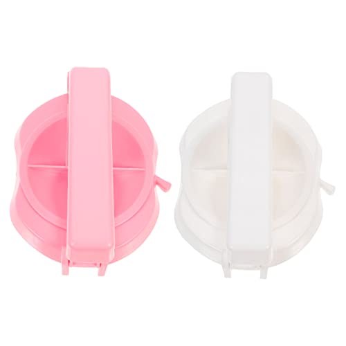 MUCKLILY 2pcs Plastic Dough Presser for Tortillas Dumplings Food Grade Pastry Wrapping Mold Easy to Use Kitchen Tool for Making Wrappers and Tortilla Pressing