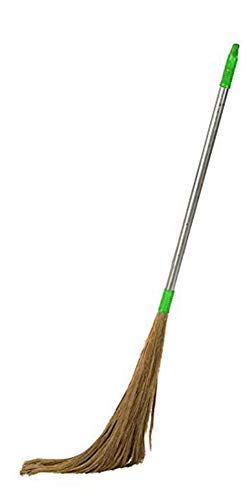 Hindustan Plastic Stainless Steel Handle Grass Floor Broom (Phool Jhadu/Mop)-image-13