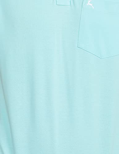 Image of Parx Men's Cotton Polyester Blend Jacquard Pattern Regular Fit Rib Collar Polo Neck Half Sleeve Casual T-Shirt