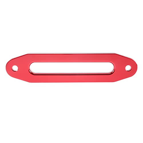 10" (254Mm) Mount Billet Aluminum Hawse Fairlead For 8000-15000 Lbs Synthetic Winch Rope (Red) #TOP5