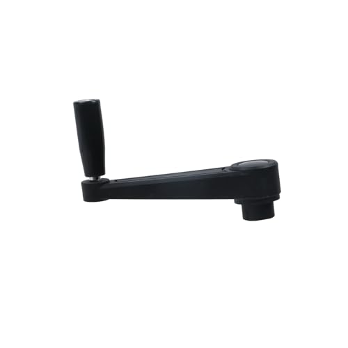 Image of 6.3-Inch Length Nylon Crank Handle Foldable Swivel Rocker Handle for Industrial Machine Tools or Other Equipments, Hole Diameter 14mm