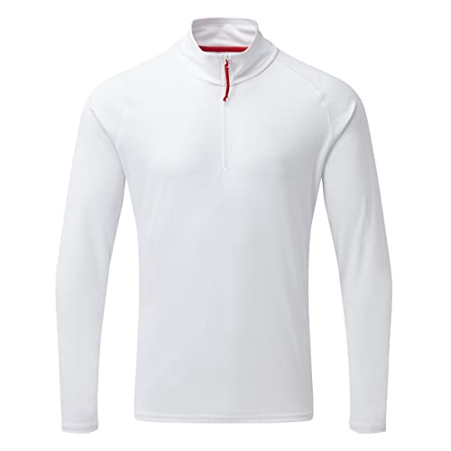 Gill Mens Long Sleeve UV Tec Zip Top - 50+ UV Sun Protection2