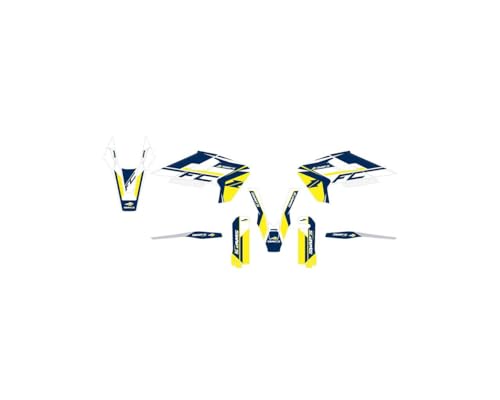Kit Déco Diamond Light Husqvarna de finition premium bleu métallisé pour carénage