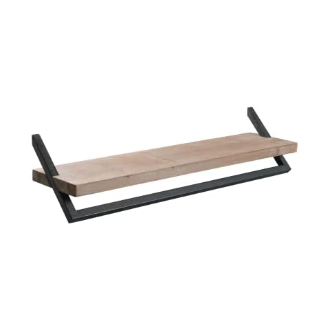 Kenroy Home Corvus Shelves, Natural Wood and Iron Finish Cover