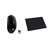 Logitech G305 Lightspeed Wireless Gaming Mouse, Hero 12K Sensor, 12,000 DPI, Lightweight, 6 Programmable Buttons, 250h Battery Life + Logitech G240 Cloth Gaming Mouse Pad