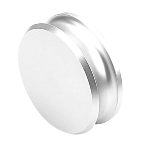 Stabilisateur de disque vinyle en aluminium argenté pour corriger l'équilibrage de platine