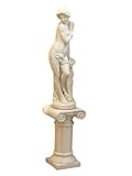 Statua Vanessa in Cemento (Beige, Colonna Capitello Arosio)...