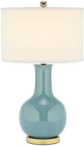 SAFAVIEH Lighting Collection Paris Modern Light Blue Ceramic 28-inch Bedroom